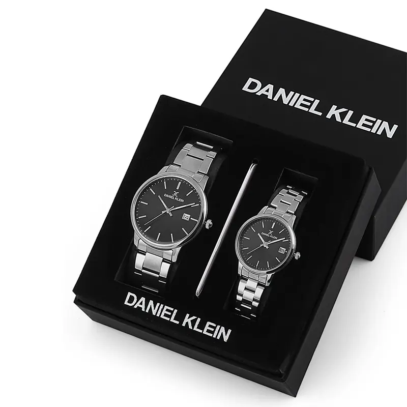 Daniel Klein Black Dial Couple Set- DK.1.13298-2